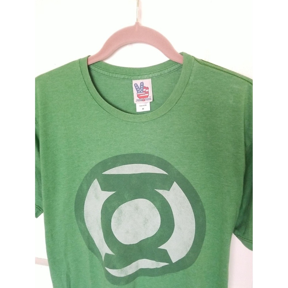 Vintage JUNK FOOD x DC Comics GREEN LANTERN T-Shirt Mens‎ Medium Made in USA